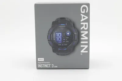 Produktbild von Garmin Instinct 3 AMOLED, 50mm, Schwarz/Blau