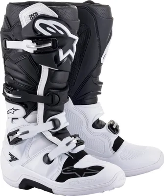 Image de Bottes de motocross Alpinestars Tech 7, blanc/noir, 14 (49.5)