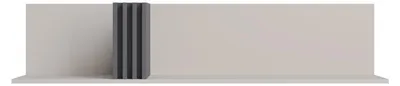 Productafbeelding van Furniture24 Hangplank Almo Al13, Wandplank 140 x 30 x 30 cm, Wandplank - Kasjmier/Anthraciet