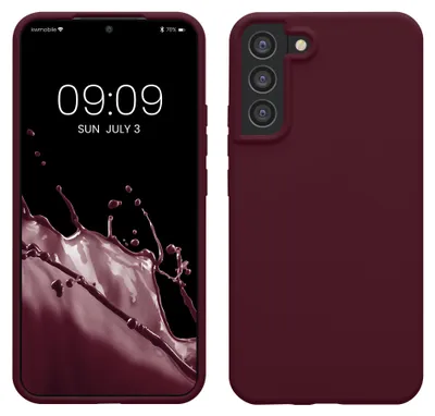 Produktbild von kwmobile Handyhülle für Samsung Galaxy S22 Plus Hülle - Case Silikon - Kabelloses Laden - Schutzhülle Cover in Bordeaux Violett