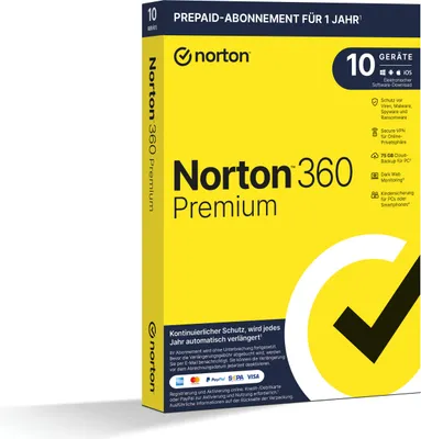 Image de Logiciel de sécurité Norton 360 Premium Version complète (PKC)