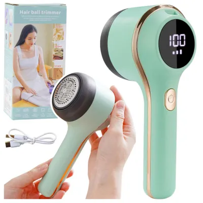 Image de Rasoir électrique pour peluches 3 vitesses Vert