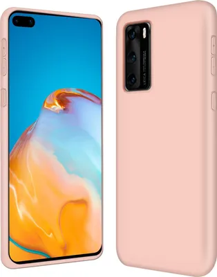 Zdjęcie produktu dla Etui ochronne na telefon Huawei P40 silikonowo-żelowe etui na telefon komórkowy, różowe