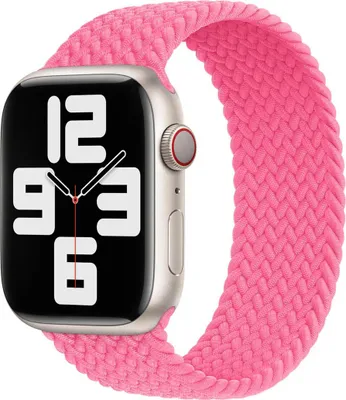Image de Apple Solo Strap tressé pour l'Apple Watch | 44/45/46/49 mm - Taille 7 - Flamingo
