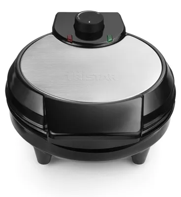 Produktbild von Tristar WF-1160 Waffeleisen, 5 Waffel(n), Herz (Form), Schwarz, Edelstahl, 20 cm, Kunststoff, Edelstahl