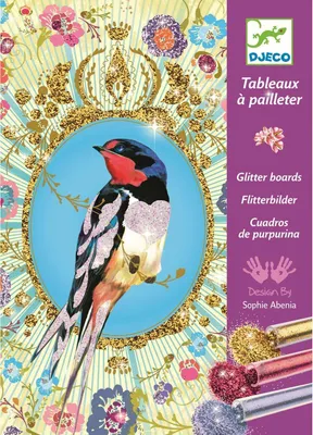 Image de Tableaux a pailleter oiseaux a paillettes - djeco - dj09501