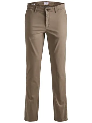 Produktbild von Jack & Jones 12150160, Chino, Erwachsener, Beige, Baumwolle, Elasthan, Nicht bleichen, Natürliche Trocknung