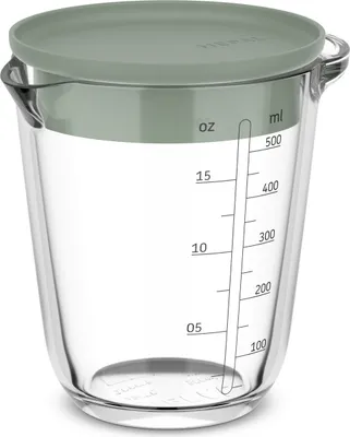 Obrázek produktu pro Odměrka Mepal Chef It ze skla, 500 ml, s víčkem, Nordic sage