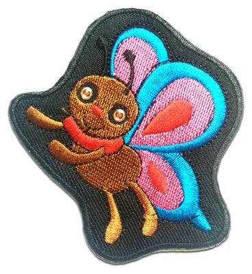 Produktbild von Schmetterling Tier - Aufnäher, Bügelbild, Aufbügler, Applikationen, Patches, Flicken, Zum Aufbügeln, Größe: 7.9 x 7.2 cm