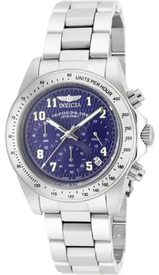 Obrázok produktu pre Invicta Speedway 17024 Pánske Hodinky - Quartz Hnutie - Nerezová Oceľ s Modrým Ciferníkom - 39 mm