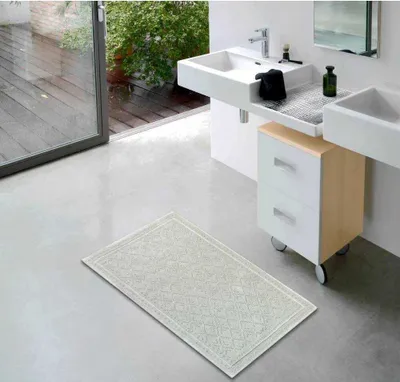 Produktbild von etérea Jacquard Badteppich Baumwolle 50x80 cm