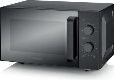 Produktbild von Severin MW 7782, Arbeitsplatte, Solo-Mikrowelle, 25 l, 800 W, Drehregler, Schwarz