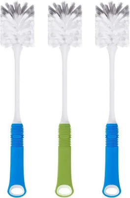 Produktbild von Famanu Flaschenbürste - Hochwertige Nylonborsten - 3er Pack