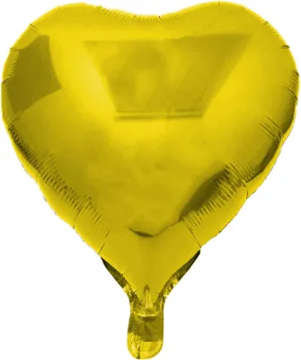 Produktbild von Folienballon Herz, gold, ca. 45 cm