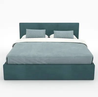 Produktbild von Muralo POLSTERBETT für Schlafzimmer Polsterbett mit Bettkasten Bett mit Polsterkopfteil Doppelbett 160x200 Bett mit Stauraum Türkis