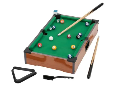 Produktbild von Holz Tischspiele Pool Billard Für 2 Spieler ca. L 31 x B 51 x H 9,2 cm NEU