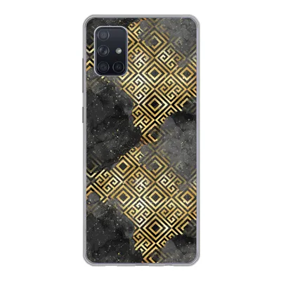 Produktbild von MuchoWow® Handyhülle Schutzhülle Hülle für Samsung Galaxy A71 Gold - Marmor - Muster Silikon Softcase Handy Hülle - Kartenbesitzer