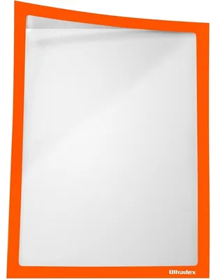 Produktbild von Infotasche ADMA selbsthaftend/magnetisch A4 BxH 225x312mm orange VE=5 Stück