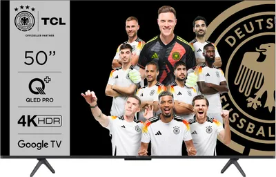 TCL 50QLED780 - QLED 50 TV (127 cm) - 4K UHD 3840x2160 - HDR10 - Google TV - 3xHDMI 2.1 - WLAN