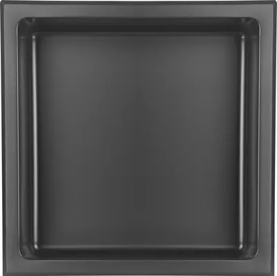 Produktbild von Edelstahl Wandnische 30 x 30 cm (schwarz)