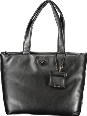 Produktbild von Elegante schwarze Damentasche mit praktischen Fächern und Zubehör