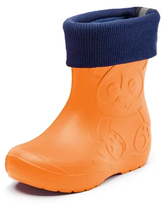 Produktbild von Ladeheid Kinder Federleichte Gummistiefel Thermo mit Fütterung LA-CA-Panda249(Orange (151c), 24/25)