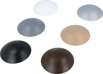 Produktbild von Wandtürstopper selbstklebend Kunststoff Türpuffer Wandschoner Anschlagspuffer Türstopper 60mm Grau
