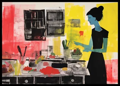 Immagine prodotto di Poster 59,4x42cm Divagazioni culinarie mentre cucino