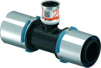 Produktbild von UPONOR S-Press, T-Stück, reduziert, PPSU, 40-20-40, 1 Stk.