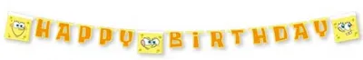 Produktbild von Heyne Buchstabengirlande Happy Birthday 'Spongebob'