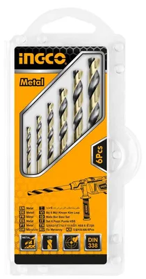 Obrázok produktu pre Sada vrtákov HSS 2 - 8mm x 49 - 117mm, 6ks Ingco