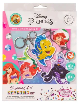Immagine prodotto di Set di portachiavi Crystal Art Disney Little Mermaid