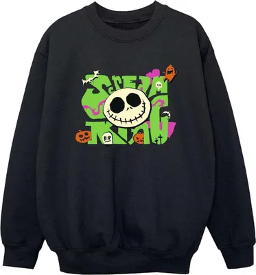 Immagine prodotto di The Nightmare Before Christmas - Felpa "Scream" per ragazzi BI56504 (104) (Nero)