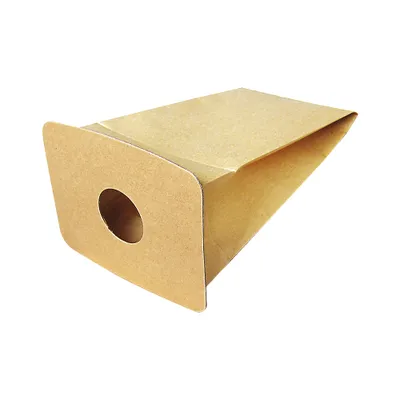 A product shot of a cardboard dust bag holder.