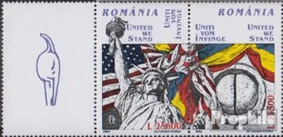 Produktbild von Briefmarken Rumänien 2002 Mi 5647-5648Zf mit Zierfeld (kompl.Ausg.) postfrisch 11.09.2001 New York