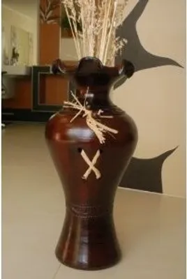 Produktbild von Edle 60 cm Bodenvase bordeaux