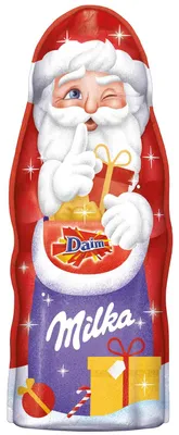Zdjęcie produktu dla Milka Father Christmas Daim Combination Alpine Milk Chocolate 45g
