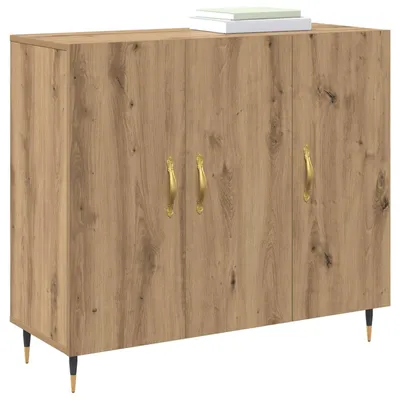 Zdjęcie produktu dla Bufet Dąb rzemieślniczy 90 x 34 x 80 cm Materiał drewnopochodny