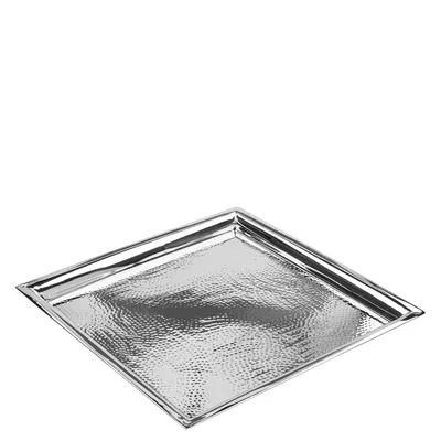Immagine prodotto di Fink NAGANO, vassoio, acciaio inossidabile, martellato, color argento, lunghezza 34 cm, larghezza 34 cm, altezza 2,5 cm, codice prodotto: 155134