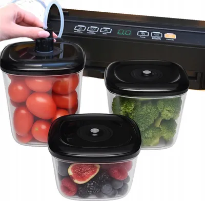Image de Lot de 3 récipients sous vide Kohersen 2 L, 0,7 L, 1,4 L