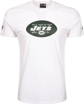 Produktbild von New Era New York Jets NFL Logo Tee White Fan M L XL XXL XXXL T T-Shirt Men(L,White)