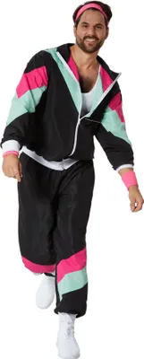 Produktbild von dressforfun® Herrenkostüm Retro 80er 90er Jahre Jogginganzug