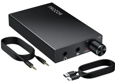 Immagine prodotto di Amplificatore per cuffie, da 16 a 300Ω, portatile, con controllo del volume e ricaricabile