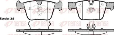 Produktbild von REMSA Bremsbeläge Satz Hinten Bremsklötze passend für MERCEDES-BENZ M-Klasse (W164) 1216.00
