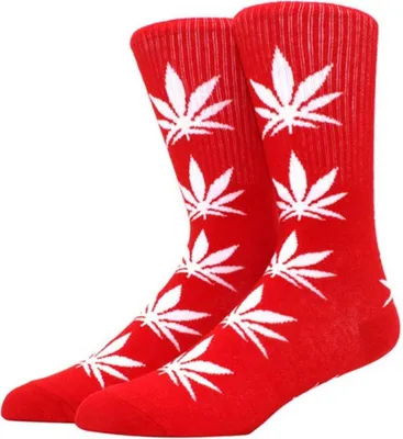 Imagen del producto de CHPN – Calcetines "Unkrautsocken" – Calcetines – Regalo – Calcetines – Rojo/Blanco – Unisex – Talla única – 36–46