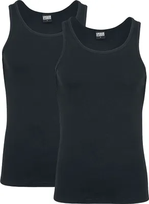 Produktbild von Urban Classics Tank-Top Herren 2-Pack Seamless Tanktop schwarz M