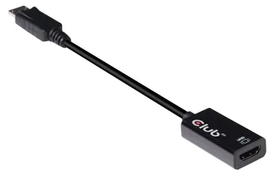 Zdjęcie produktu dla CLUB3D DisplayPort 1.4 to HDMI 2.0b HDR Active Adapter, DisplayPort 1.4, HDMI 2.0b, Czarny
