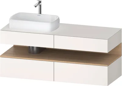 Produktbild von DURAVIT QA4765030840010 QAT KWTU WH Eck 1400x550x600 Wß Smt H