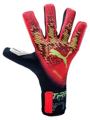 Obrázok produktu pre Puma - „Ultra Grip 1 Hybrid“ rukavice pre brankárov pre mužov/ženy Unisex PP3829 (9) (čierna/oranžová)