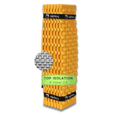 Produktbild von Alpteq® SchlafPlatz faltbare Isomatte Gelb 2.4 | IXPE Thermomatte & Schlafmatte fürs Camping & Wandern